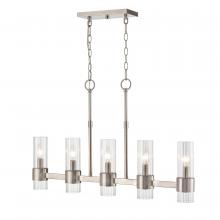  9985-BN - Caberton 5-Light Chandelier Ceiling Light Brushed Nickel