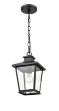  4731-PBK - Bellmon 1-Light Outdoor Hanging Lantern Powder Coated Black