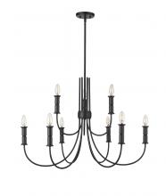  29209-MB - Potiss 9-Light Chandelier Ceiling Light Matte Black