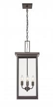  42605-PBZ - Barkeley 4-Light Outdoor Hanging Lantern Powder Coated Bronze