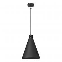  86104-TBK - Axston 1-Light Outdoor Hanging Lantern Textured Black