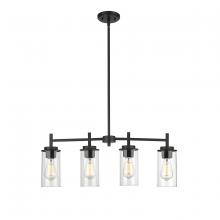  495004-MB - Janna 4-Light Chandelier Ceiling Light Matte Black