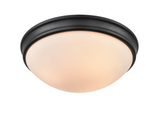  5225-MB - 3-Light Flushmount Ceiling Light Matte Black