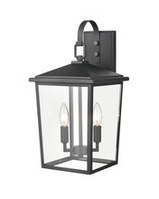  2972-PBK - Fetterton 2-Light Outdoor Wall Sconce Powder Coated Black