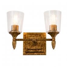  BB1022G-2-F2G - Vetiver 2 Light Vanity Light In Gold