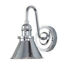  BB90684PC-1 - Provence 1 Light Polished Chrome Bath Bar