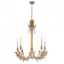  CH7407G-5 - Palm d'Or 5 Light Chandelier