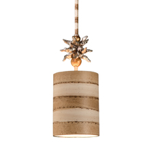  PD1007 - Anemone II Small Pendant Stripe Shade Whimsical Island Kitchen Lighting Fixture