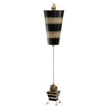  TA1026 - Flower Inspired Peony Buffet Table Lamp By Lucas McKearn Striped