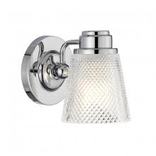  BB-HUDSON1-PC - Hudson 1 Light Bath Light in Polished Chrome