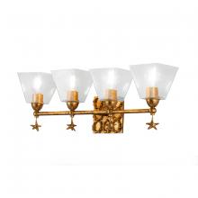  BB1002G-4 - Star 4 Light Bath Bar in Gold