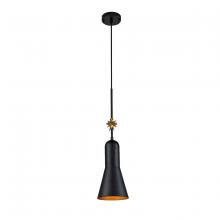  PD00115B-1 - Etoille Large Black Pendant with Star