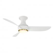  FH-W2203-44L-SB/MW - Corona 44 Flush Mount Ceiling Fan