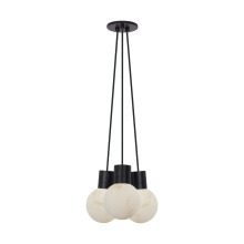 Visual Comfort & Co. Modern Collection SLCH54230BB - Mina Alabaster 3-Light Small Chandelier