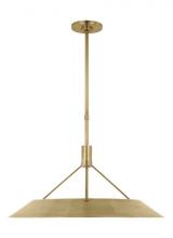  SLPD26727NB - Sean Lavin Sospeso 1-light dimmable LED extra large pendant with natural brass finish