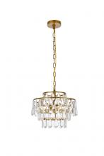  1102D14BR - Mila 14 Inch Pendant in Brass