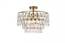  1103F18BR - Mila 18 Inch Flush Mount in Brass