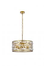  1108D19BR - Kennedy 18.5 Inch Pendant in Brass