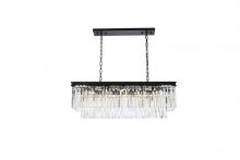  1202D40MB/RC - Sydney 12 Light Matte Black Chandelier Clear Royal Cut Crystal