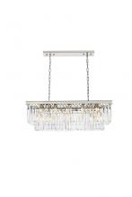  1232D40PN/RC - Sydney 12 light polished nickel Chandelier Clear Royal Cut Crystal