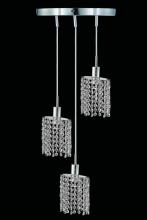  1283D-R-E-CL/EC - Mini 3 light Chrome Pendant