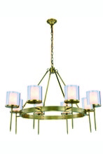  1504G45BB - Bradford 8 light Burnished Brass Chandelier