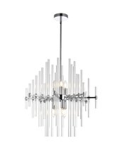  2502D23C - Sienna 23 Inch Crystal Rod Pendant in Chrome