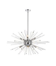  2502D36C - Sienna 36 Inch Crystal Rod Pendant in Chrome