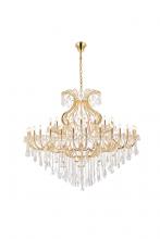  2800G72G/RC - Maria Theresa 49 Light Gold Chandelier Clear Royal Cut Crystal