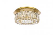  3503F12G - Monroe 12 Inch LED Single Flush Mount in Gold