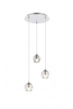  3505D12C - Eren 3 Lights Chrome Pendant