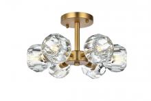 Elegant 3505F14SG - Eren 14 Inch Flush Mount in Satin Gold