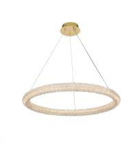  3800D31SG - Bowen 32 Inch Adjustable LED Chandelier in Satin Gold