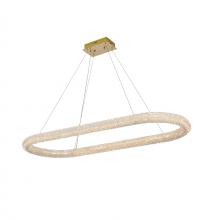  3800D50L1SG - Bowen 51 Inch Adjustable LED Chandelier in Satin Gold