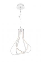  5105D18WH - Dahlia 3 Light in White Pendant