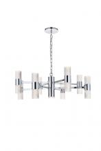 Elegant 5200D32C - Vega 17 light Chrome LED Pendant