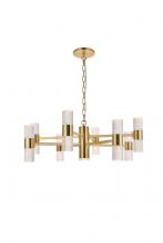  5200D32G - Vega 17 light Gold LED Pendant