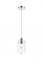  5202D6C - Hana 1 Light Chrome Pendant