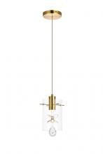  5202D6G - Hana 1 Light Gold Pendant