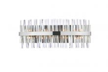  6200W30C - Serephina 30 Inch Crystal Bath Sconce in Chrome