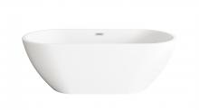  BT30367GW-PCH - 67 inch Bathtub in Glossy White with Chrome Trim