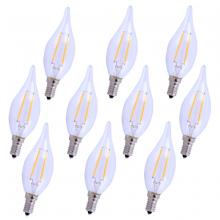  E12LED104-10PK - LED E12 CANDELABRA, 2700K, 300 degree, CRI80, ES, UL/CUL, 2.5W, 25W EQUIVALENT, 15000HRS