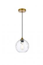  LD2281BR - Cashel 8 inch brass pendant