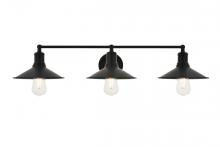  LD4033W33BK - Etude 3 Light Black Wall Sconce