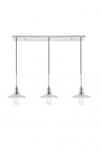  LD4040D41C - Waltz 3 light chrome Pendant