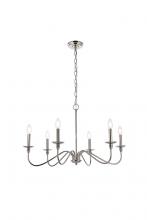  LD5056D30PN - Rohan 30 Inch Chandelier in Polished Nickel