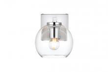  LD7311W6CH - Juelz 1 Light Chrome and Clear Bath Sconce