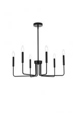 Elegant LD742D26BK - Willa 26 inch Pendant Light in Black