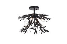  LD810F19BK - Priscilla 18.5 Inch Flush Mount in Black