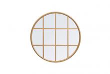  MR632828BR - Metal Windowpane Mirror 28 Inchx28 Inch in Brass